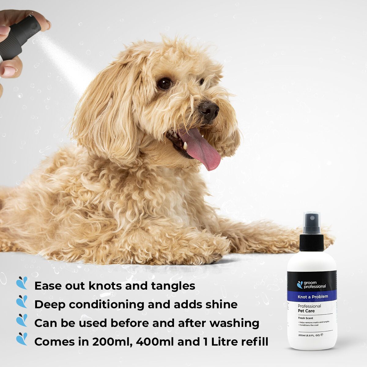 Groom Professional Knot A Problem Detangling Spray - 200 ml