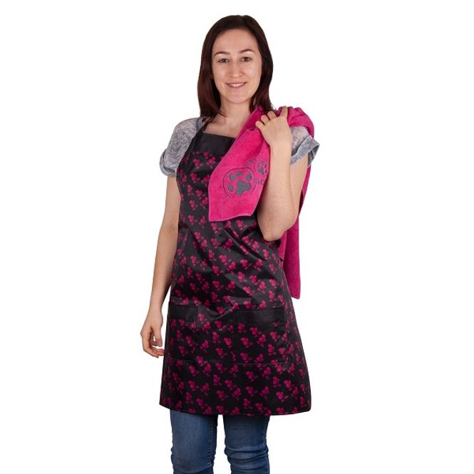 Hovedbilde Tikima trimmeforkle med rosa ...