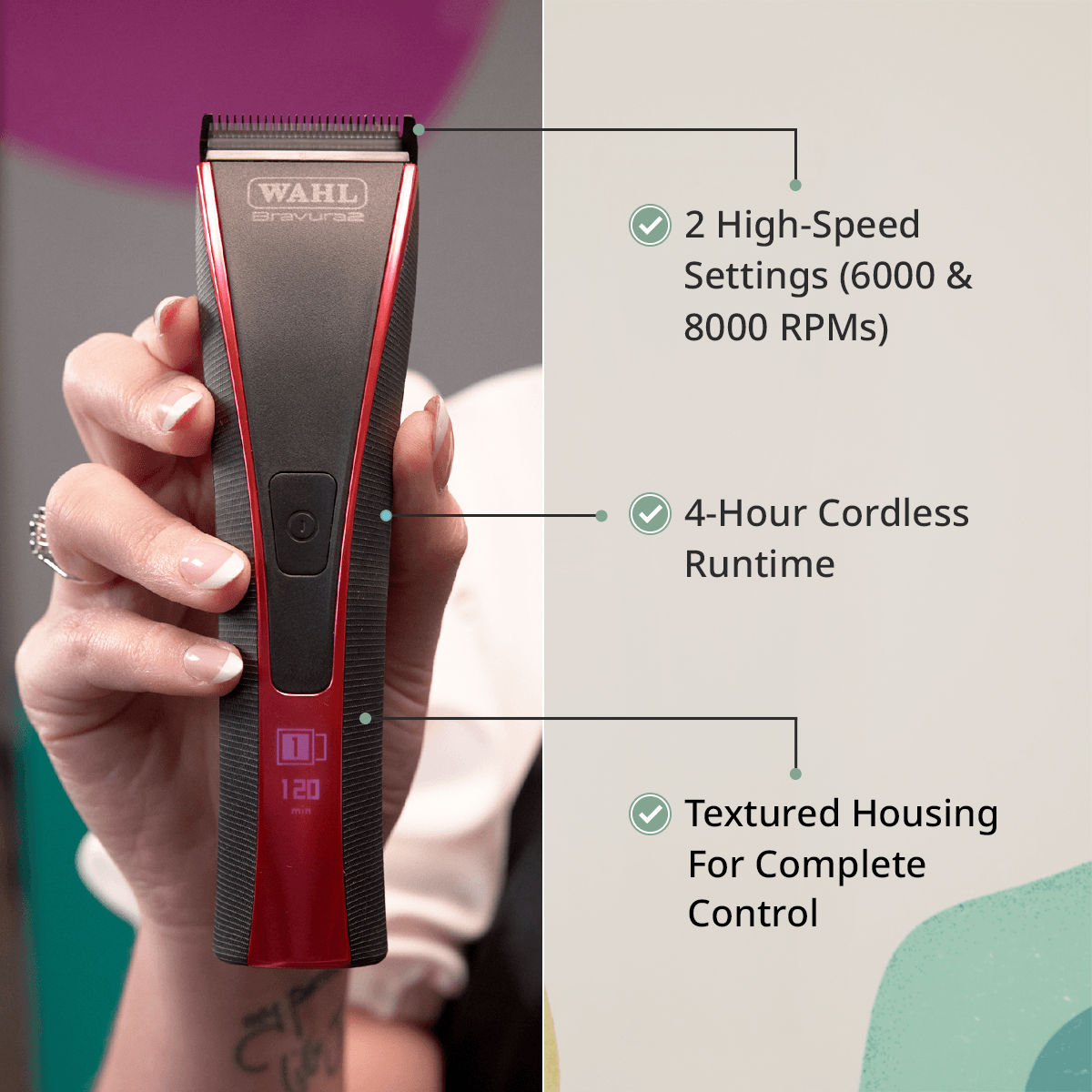 Wahl Bravura 2 – batteridrevet trimmer