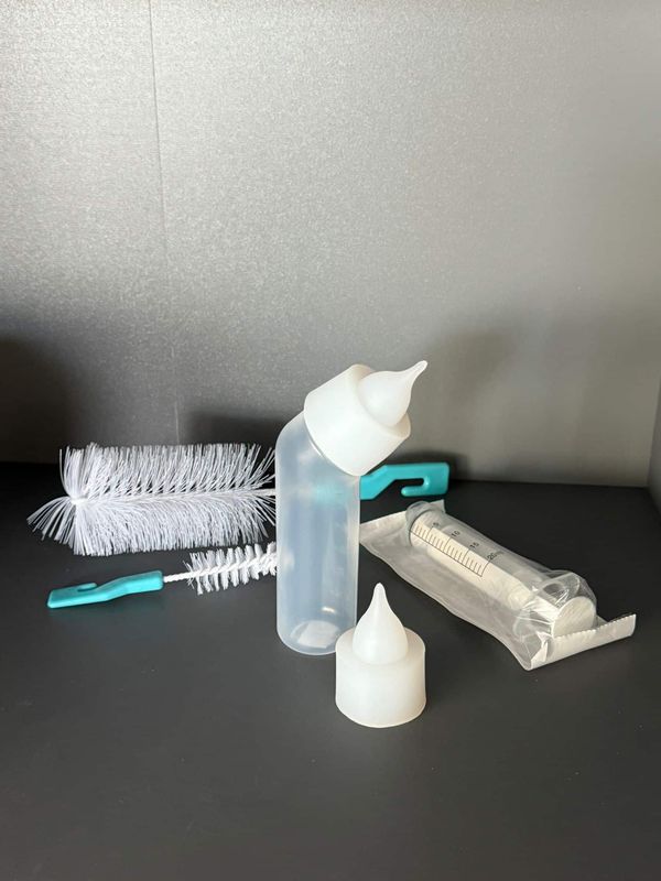 Anatomisk tåteflaske med 2 silikonsmokker