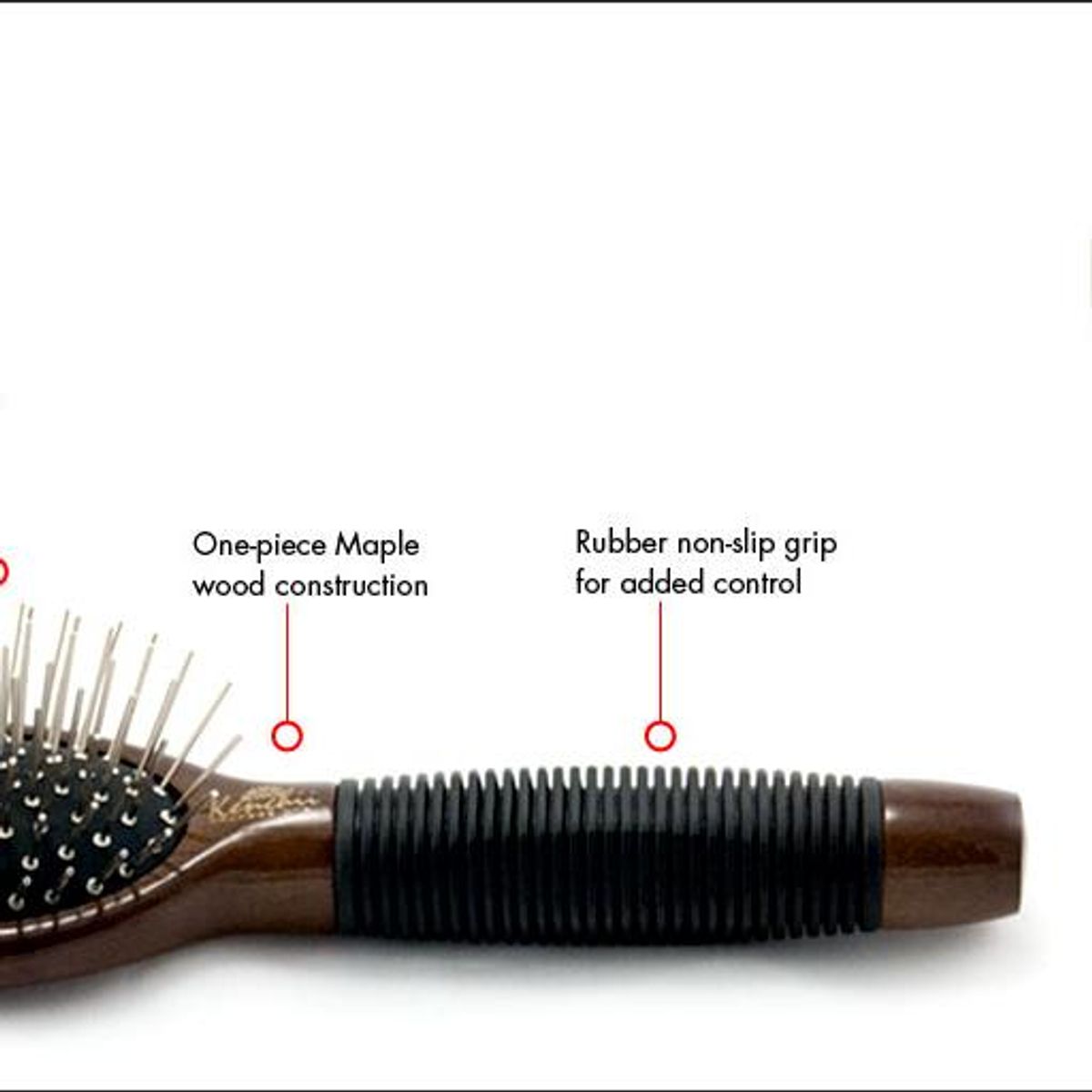 KENCHII - Metal Pin oval Brush Small